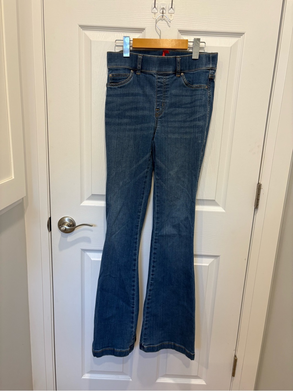 SPANX Women's Medium Blue Flare Jeans #1129